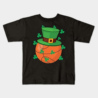 Basketball Lovers - Basketball Fan Funny St Patricks Day Kids T-Shirt